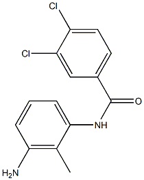 N-(3-amino-2-methylphenyl)-3,4-dichlorobenzamide 结构式