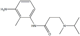 N-(3-amino-2-methylphenyl)-3-[isopropyl(methyl)amino]propanamide 化学構造式