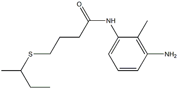 N-(3-amino-2-methylphenyl)-4-(butan-2-ylsulfanyl)butanamide