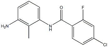 N-(3-amino-2-methylphenyl)-4-chloro-2-fluorobenzamide Struktur