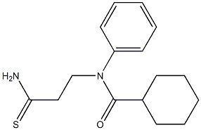  N-(3-amino-3-thioxopropyl)-N-phenylcyclohexanecarboxamide