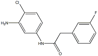 N-(3-amino-4-chlorophenyl)-2-(3-fluorophenyl)acetamide 结构式