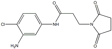 N-(3-amino-4-chlorophenyl)-3-(2,5-dioxopyrrolidin-1-yl)propanamide,,结构式