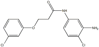 N-(3-amino-4-chlorophenyl)-3-(3-chlorophenoxy)propanamide Structure