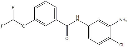 N-(3-amino-4-chlorophenyl)-3-(difluoromethoxy)benzamide Structure