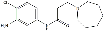 N-(3-amino-4-chlorophenyl)-3-azepan-1-ylpropanamide Struktur