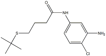 N-(3-amino-4-chlorophenyl)-4-(tert-butylsulfanyl)butanamide Structure