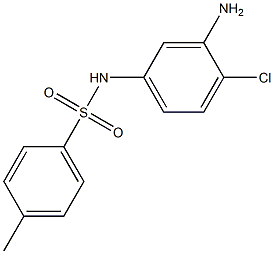 N-(3-amino-4-chlorophenyl)-4-methylbenzenesulfonamide,,结构式