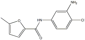 N-(3-amino-4-chlorophenyl)-5-methylfuran-2-carboxamide 结构式