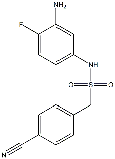 N-(3-amino-4-fluorophenyl)-1-(4-cyanophenyl)methanesulfonamide