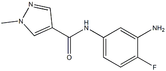 N-(3-amino-4-fluorophenyl)-1-methyl-1H-pyrazole-4-carboxamide 结构式