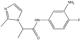 N-(3-amino-4-fluorophenyl)-2-(2-methyl-1H-imidazol-1-yl)propanamide Structure