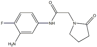 N-(3-amino-4-fluorophenyl)-2-(2-oxopyrrolidin-1-yl)acetamide Structure