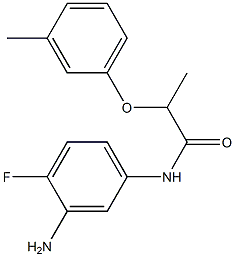 N-(3-amino-4-fluorophenyl)-2-(3-methylphenoxy)propanamide 结构式