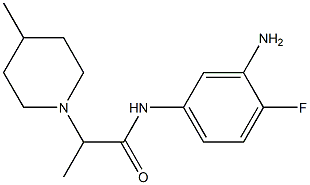N-(3-amino-4-fluorophenyl)-2-(4-methylpiperidin-1-yl)propanamide