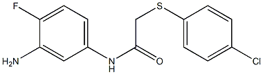 N-(3-amino-4-fluorophenyl)-2-[(4-chlorophenyl)sulfanyl]acetamide Struktur