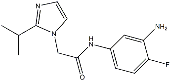 N-(3-amino-4-fluorophenyl)-2-[2-(propan-2-yl)-1H-imidazol-1-yl]acetamide