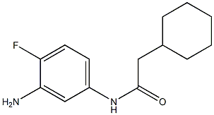 N-(3-amino-4-fluorophenyl)-2-cyclohexylacetamide Structure