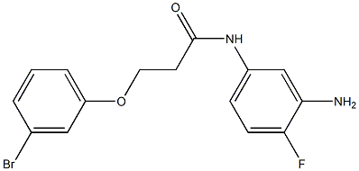 N-(3-amino-4-fluorophenyl)-3-(3-bromophenoxy)propanamide Struktur