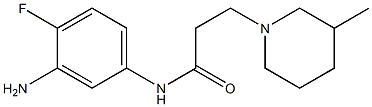 N-(3-amino-4-fluorophenyl)-3-(3-methylpiperidin-1-yl)propanamide