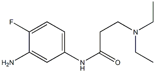 N-(3-amino-4-fluorophenyl)-3-(diethylamino)propanamide 结构式