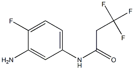 N-(3-amino-4-fluorophenyl)-3,3,3-trifluoropropanamide Struktur