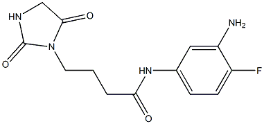  N-(3-amino-4-fluorophenyl)-4-(2,5-dioxoimidazolidin-1-yl)butanamide