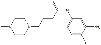 N-(3-amino-4-fluorophenyl)-4-(4-methylpiperazin-1-yl)butanamide,,结构式