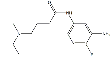 N-(3-amino-4-fluorophenyl)-4-[isopropyl(methyl)amino]butanamide 结构式