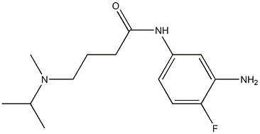 N-(3-amino-4-fluorophenyl)-4-[isopropyl(methyl)amino]butanamide Structure