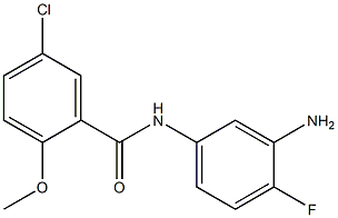 N-(3-amino-4-fluorophenyl)-5-chloro-2-methoxybenzamide 结构式