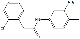 N-(3-amino-4-methylphenyl)-2-(2-chlorophenyl)acetamide Structure