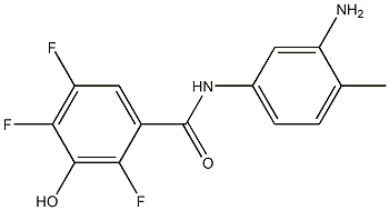 N-(3-amino-4-methylphenyl)-2,4,5-trifluoro-3-hydroxybenzamide