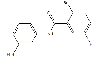 N-(3-amino-4-methylphenyl)-2-bromo-5-fluorobenzamide Structure