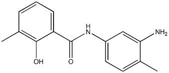 N-(3-amino-4-methylphenyl)-2-hydroxy-3-methylbenzamide,,结构式