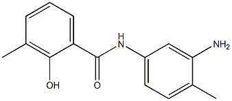 N-(3-amino-4-methylphenyl)-2-hydroxy-3-methylbenzamide 化学構造式