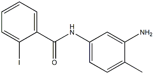 N-(3-amino-4-methylphenyl)-2-iodobenzamide 化学構造式