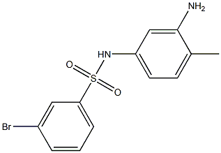 N-(3-amino-4-methylphenyl)-3-bromobenzene-1-sulfonamide Structure