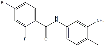 N-(3-amino-4-methylphenyl)-4-bromo-2-fluorobenzamide Structure