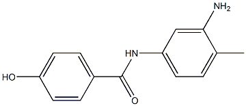N-(3-amino-4-methylphenyl)-4-hydroxybenzamide Struktur