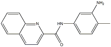 N-(3-amino-4-methylphenyl)quinoline-2-carboxamide Struktur