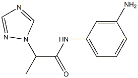 N-(3-aminophenyl)-2-(1H-1,2,4-triazol-1-yl)propanamide Struktur