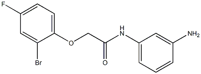 N-(3-aminophenyl)-2-(2-bromo-4-fluorophenoxy)acetamide Structure