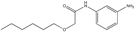 N-(3-aminophenyl)-2-(hexyloxy)acetamide,,结构式