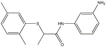 N-(3-aminophenyl)-2-[(2,5-dimethylphenyl)sulfanyl]propanamide