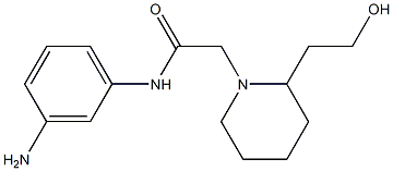 N-(3-aminophenyl)-2-[2-(2-hydroxyethyl)piperidin-1-yl]acetamide