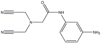 N-(3-aminophenyl)-2-[bis(cyanomethyl)amino]acetamide 结构式