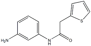 N-(3-aminophenyl)-2-thien-2-ylacetamide 化学構造式
