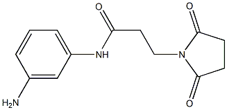 N-(3-aminophenyl)-3-(2,5-dioxopyrrolidin-1-yl)propanamide Struktur