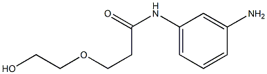 N-(3-aminophenyl)-3-(2-hydroxyethoxy)propanamide Struktur
